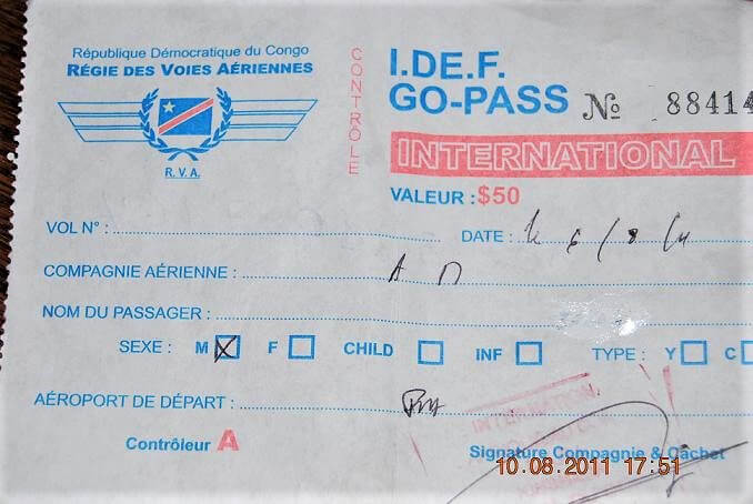 DRC: Government incorporates IDEF into the cost of airfare